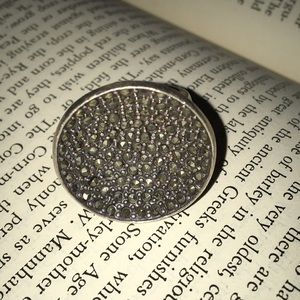 Patera Bowl ring spilling over with marcasite.